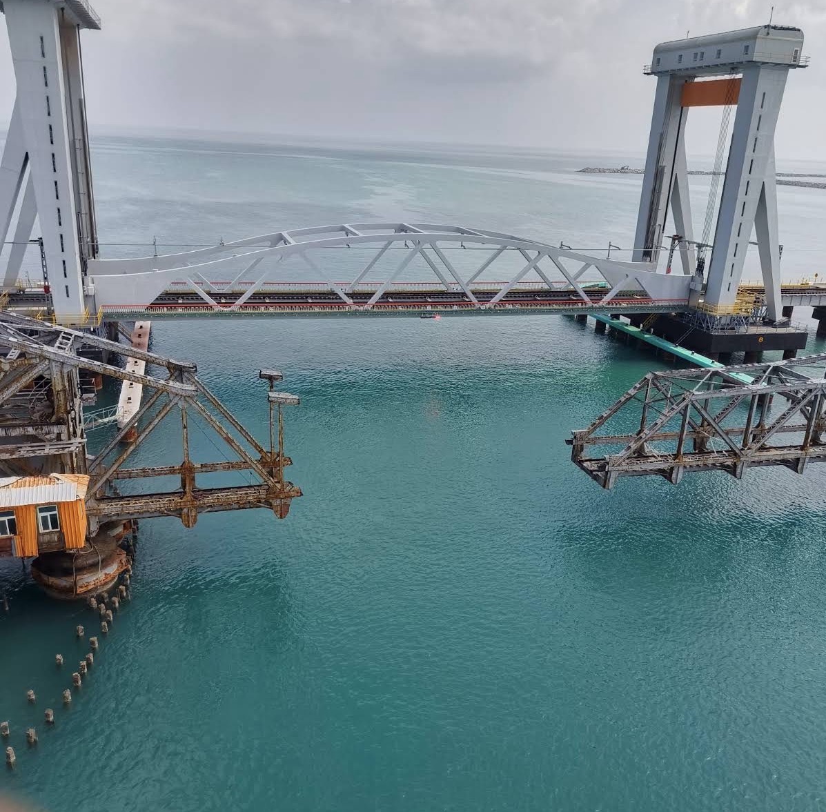 Pamban Bridge view in Rameswaram